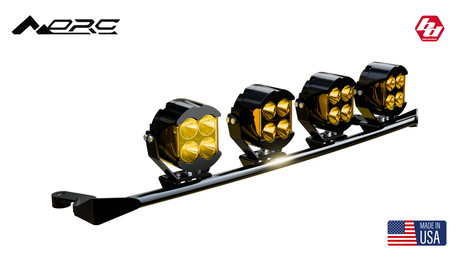 2024 - 2025 CHEVY SILVERADO HD FRONT BUMPER LIGHT BAR WITH 4X LP4'S